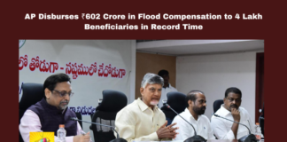 AP Disburses ₹602 Crore In Flood Compensation To 4 Lakh Beneficiaries In Record Time, AP Disburses ₹602 Crore In Flood Compensation, Flood Compensation, 4 Lakh Beneficiaries In Record Time, AP Floods, Andhra Pradesh Flood Compensation, ₹602 Crore Disbursed, Nara Chandrababu Naidu Leadership, Tech-Driven Relief, Rapid Disaster Response, Pawan Kalyan, Chandrababu, Andhra Pradesh, AP Live Updates, Live Updates, Breaking News, Headlines, Live News, Mango News