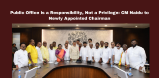Public Office is a Responsibility, Not a Privilege: CM Naidu to Newly Appointed Chairman Public Office is a Responsibility, Not a Privilege: CM Naidu to Newly Appointed Chairman, Newly Appointed Chairman, Not a Privilege, Public Office, New Chairman, AP government, APIIC, chandrababu naidu, nda, newly appointed chairmen, public service, RTC, Pawan Kalyan, Chandrababu, Andhra Pradesh, AP Live Updates, Live Updates, Breaking News, Headlines, Live News, Mango News