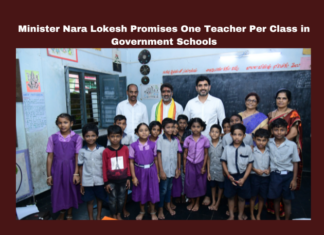 Minister Nara Lokesh Promises One Teacher Per Class in Government Schools, Minister Nara Lokesh Promises, One Teacher Per Class in Government Schools, Andhra Pradesh, education, Nara Lokesh, government schools, teachers, students, infrastructure, quality education, India, TDP, Education, AP, Government, Educational Standards, Andhra Pradesh, AP Live Updates, Live Updates, Breaking News, Headlines, Live News, Mango News
