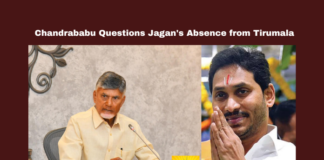 Chandrababu Questions Jagan's Absence from Tirumala, Chandrababu Questions Jagan, Jagan's Absence from Tirumala, Chandrababu Naidu, Jagan Mohan Reddy, Tirumala, Religious Harmony, Temple Declaration, Andhra Pradesh Politics, YSRCP, TTD, Ghee Adulteration, Lord Venkateswara, Andhra Pradesh, AP Live Updates, Live Updates, Breaking News, Headlines, Live News, Mango News