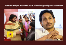 Pawan Kalyan Accuses YCP of Inciting Religious Tensions, Pawan Kalyan Accuses YCP, Inciting Religious Tensions, YCP, TTD, Tirumala, religious tensions, caste conflicts, politics, Hinduism, prasadam, adulteration, accountability, ndhra Pradesh, AP Live Updates, Live Updates, Breaking News, Headlines, Live News, Mango News