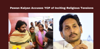 Pawan Kalyan Accuses YCP of Inciting Religious Tensions, Pawan Kalyan Accuses YCP, Inciting Religious Tensions, YCP, TTD, Tirumala, religious tensions, caste conflicts, politics, Hinduism, prasadam, adulteration, accountability, ndhra Pradesh, AP Live Updates, Live Updates, Breaking News, Headlines, Live News, Mango News