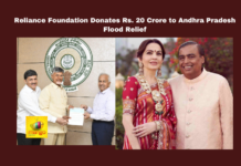 Reliance Foundation Donates Rs. 20 Crore to Andhra Pradesh Flood Relief, Reliance Foundation, Andhra Pradesh, flood relief, CM Chandrababu Naidu, Nita Ambani, donation, humanitarian aid, disaster relief, corporate social responsibility, Telangana, flood victims, CM Revanth Reddy, Hyderabad, Hyderabad Live Updates, Telangana, TS Live Updates, TS Political News, Political News, Mango News