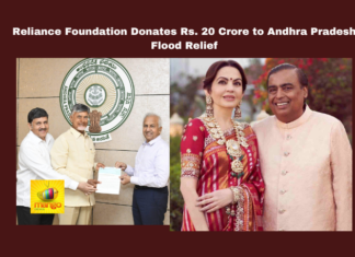 Reliance Foundation Donates Rs. 20 Crore to Andhra Pradesh Flood Relief, Reliance Foundation, Andhra Pradesh, flood relief, CM Chandrababu Naidu, Nita Ambani, donation, humanitarian aid, disaster relief, corporate social responsibility, Telangana, flood victims, CM Revanth Reddy, Hyderabad, Hyderabad Live Updates, Telangana, TS Live Updates, TS Political News, Political News, Mango News