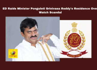 ED Raids Minister Ponguleti Srinivasa Reddy's Residence Over Watch Scandal, Ponguleti Srinivasa Reddy'S Residence, ED Raids Minister Ponguleti Srinivasa Reddy, Ed, Ponguleti Srinivasa Reddy, Luxury Watch Scandal, Raids, Investigation, Customs, Smuggling, Money Laundering, Harsha Reddy, Faherdeen Mubeen, Alokam Naveen Kumar, Telangana, TS Live Updates, TS Political News, Political News, Mango News