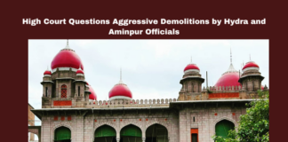 High Court Questions Aggressive Demolitions by Hydra and Aminpur Officials, Hyderabad High Court, Aminpur Demolitions, Illegal Constructions, Hydra Agency, Mohammed Rafi, Ganesh Constructions, Court Orders, Sangareddy District, Tehsildar Actions, Government Land, Latest Hydra News, Hydra Live Updates, Hyderabad, Illegal Contructions, Hyderabad Live Updates, Latest Hyderabad News, Telangana, TS Politics, TS Live Updates, Political News, Mango News