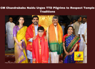 CM Chandrababu Naidu Urges TTD Pilgrims to Respect Temple Traditions, Chandrababu Naidu, Tirumala Temple, TTD Guidelines, Pilgrims, Temple Traditions, Agama Sastra, Lord Venkateswara, Sanctity of Tirumala, Devotee Guidelines, Andhra Pradesh, AP Live Updates, Live Updates, Breaking News, Headlines, Live News, Mango News