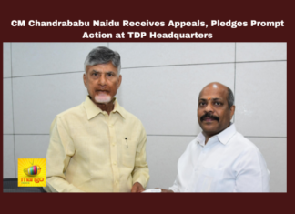 CM Chandrababu Naidu Receives Appeals, Pledges Prompt Action at TDP Headquarters, Chandrababu Naidu, TDP Headquarters, Public Appeals, CMRF Donations, Pension Restoration, Gosala Appeal, Andhra Pradesh, Andhra Pradesh Politics, Andhra Pradesh, AP Live Updates, Live Updates, Breaking News, Headlines, Live News, Mango News