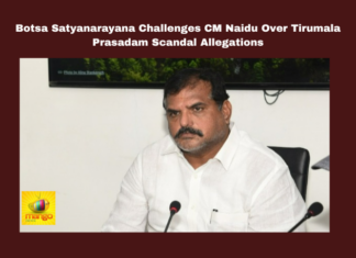 Botsa Satyanarayana Challenges CM Naidu Over Tirumala Prasadam Scandal Allegations, Tirumala Prasadam Scandal, Botsa Satyanarayana, Chandrababu Naidu, TTD Laddus, YSRCP, Visakhapatnam Steel Plant, Ghee Adulteration, Supreme Court Petition, YS Jagan Mohan Reddy, , Andhra Pradesh Politics, Andhra Pradesh, AP Live Updates, Live Updates, Breaking News, Headlines, Live News, Mango News