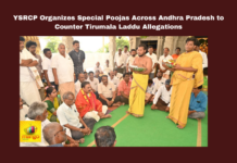 YSRCP Organizes Special Poojas Across Andhra Pradesh to Counter Tirumala Laddu Allegations, Tirumala Laddu Allegations, Tirumala Laddu Allegations, YSRCP Special Poojas, Chandrababu Naidu, TTD Prasadam, Andhra Pradesh, Political Controversy, YS Jagan Mohan Reddy, Andhra Pradesh Politics, Andhra Pradesh, AP Live Updates, Live Updates, Breaking News, Headlines, Live News, Mango News