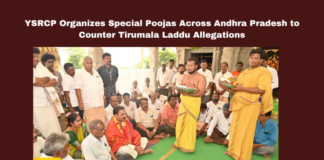 YSRCP Organizes Special Poojas Across Andhra Pradesh to Counter Tirumala Laddu Allegations, Tirumala Laddu Allegations, Tirumala Laddu Allegations, YSRCP Special Poojas, Chandrababu Naidu, TTD Prasadam, Andhra Pradesh, Political Controversy, YS Jagan Mohan Reddy, Andhra Pradesh Politics, Andhra Pradesh, AP Live Updates, Live Updates, Breaking News, Headlines, Live News, Mango News