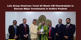 Lulu Group Chairman Yusuf Ali Meets CM Chandrababu to Discuss Major Investments in Andhra Pradesh, Investments in Andhra Pradesh, Lulu Group Chairman Yusuf Ali Meets CM Chandrababu, Lulu Group, Yusuf Ali, Chandrababu Naidu, Andhra Pradesh Investments, Visakhapatnam Multiplex, Vijayawada Development, Tirupati Mall, Food Processing Sector, AP Economic Development, Andhra Pradesh, AP Live Updates, Live Updates, Breaking News, Headlines, Live News, Mango News