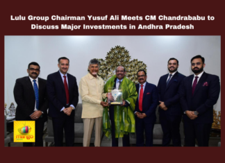 Lulu Group Chairman Yusuf Ali Meets CM Chandrababu to Discuss Major Investments in Andhra Pradesh, Investments in Andhra Pradesh, Lulu Group Chairman Yusuf Ali Meets CM Chandrababu, Lulu Group, Yusuf Ali, Chandrababu Naidu, Andhra Pradesh Investments, Visakhapatnam Multiplex, Vijayawada Development, Tirupati Mall, Food Processing Sector, AP Economic Development, Andhra Pradesh, AP Live Updates, Live Updates, Breaking News, Headlines, Live News, Mango News