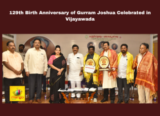 129th Birth Anniversary of Gurram Joshua Celebrated in Vijayawada, Gurram Joshua Birth Anniversary, Kandula Durgesh, Cultural Heritage, Joshua Memorial Awards, Telugu Literature, Social Equality, Vijayawada, Andhra Pradesh, AP Live Updates, Live Updates, Breaking News, Headlines, Live News, Mango News