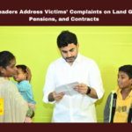 TDP Leaders Address Victims’ Complaints on Land Grabs, Pensions, and Contracts,Mango News,TDP,TDP News,TDP Latest News,AP,AP News,AP Latest News,AP Political News,AP Politics,Andra Pradesh,Andra Pradesh Politics,TDP Leaders,Amaravati Politics,CM chandrababu naidu,chandrababu naidu, Land Resurvey, Pension Cancellations, Political Corruption, PrajaVedika, Victims Complaints, YSRCP Land Grabs,YSRCP,Amaravati,Nara Lokesh,Nara Lokesh Latest News,Nara Lokesh Pressmeet,Nara Lokesh Live,TDP Leaders Address Victims Complaints
