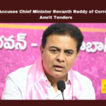 KTR Accuses Chief Minister Revanth Reddy of Corruption in Amrut Tenders,Mango News,KTR,KTR News,KTR Latest,KTR Latest News,KTR Live,KTR Pressmeet,BRS,Amrut Tenders, Anti-Corruption Act, Corruption Allegations, Legal Notice, Revanth Reddy, Telangana Politics,Telangana Latest News,Telangana News,Telangana Political news,Amrut Tenders,KTR Accuses Revanth Reddy of Corruption in Amrit Tenders,Corruption In Amrut Tenders,Amrut Tenders,KTR on Revanth Reddy,Revanth Reddy Latest News,KTR About Corruption In Amrut Tenders,Amrut Tenders News