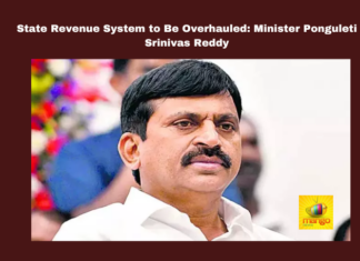 State Revenue System to Be Overhauled: Minister Ponguleti Srinivas Reddy,Mango News,Government Land Encroachment, Nalsar University, Ponguleti Srinivas Ddi, public service, Revenue System, Tahsildars, Telangana,Minister Ponguleti Srinivas Reddy,Ponguleti Srinivas Reddy,Minister Ponguleti Srinivas Reddy Latest News,Minister Ponguleti Srinivas Reddy Live,Minister Ponguleti Srinivas Reddy News,State Revenue System to Be Overhauled,Ponguleti Srinivas Reddy Meeting With Tahsildars On Revenue Issues,Revenue Issues,Ponguleti Srinivas Reddy Meeting With Tahsildars,Ponguleti Srinivas Reddy Meeting