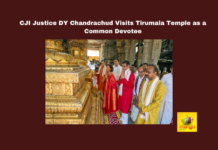 CJI Justice DY Chandrachud Visits Tirumala Temple as a Common Devotee,AP High Court, CJI Chandrachud, Justice DY Chandrachud, Lord Venkateswara, tirumala, Tirupati Temple, TTD, Vaikuntham Queue,Mango News,CJI Justice DY Chandrachud,Tirumala Temple,CJI Justice DY Chandrachud Visits Tirumala Temple,Tirumala,CJI Justice DY Chandrachud Latest News,CJI Justice DY Chandrachud News,CJI Justice DY Chandrachud Tirumala Temple Visit,CJI Chandrachud offers prayers at Tirumala Temple,Supreme Court Chief Justice DY Chandrachud offers prayers at Tirumala,CJI DY Chandrachud Visits Tirumala Temple,Cji Dy Chandrachud Offers Prayers At Tirumala Temple,Supreme Court Judge Justice DY Chandrachud Visited Tirumala Temple,Supreme Court Judge Justice DY Chandrachud,Chief Justice of India Visits Tirumala Temple