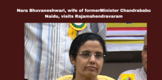 Nara Bhuvaneshwari, wife of Chief Minister Chandrababu Naidu, visits Rajamahendravaram, Nara Bhuvaneshwari, Chandrababu Naidu, NTR Trust, Rajamahendravaram, blood bank, Andhra Pradesh, AP Live Updates, Live Updates, Breaking News, Headlines, Live News, Mango News