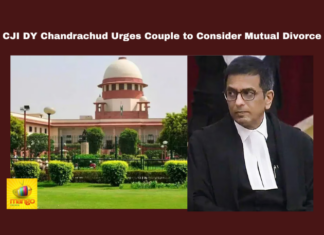 CJI DY Chandrachud Urges Couple to Consider Mutual Divorce, CJI DY Chandrachud Urges, Couple to Consider Mutual Divorce, Divorce, CJI DY Chandrachud, Supreme Court, Mutual Divorce, Marital Dispute, Legal Battle, Divorce Settlement, Mutual Consent, Live Updates, Breaking News, Headlines, Live News, Mango News