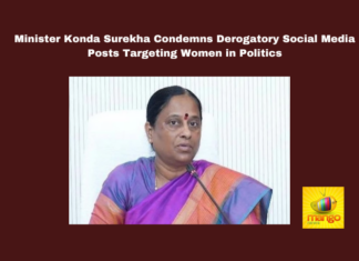 Minister Konda Surekha Condemns Derogatory Social Media Posts Targeting Women in Politics, Minister Konda Surekha Condemns, Social Media Posts Targeting Women in Politics, Social Media Posts, Konda Surekha, Gender Equality, Women in Politics, Social Media Harassment, Political Discourse, KTR, Kavitha, Handloom Workers, Gender-Based Violence, Tollywood, Film Industry, Samantha, Naga Chaithanya, Telangana, TS Live Updates, TS Political News, Political News, Mango News