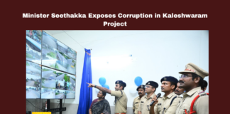 Minister Seethakka Exposes Corruption in Kaleshwaram Project, Corruption in Kaleshwaram Project, Minister Seethakka Exposes Corruption, Seethakka, Kaleshwaram Project, Corruption Allegations, Musi Catchment Area, Illegal Constructions, Housing Rights, Telangana Politics, Public Welfare, Telangana, TS Live Updates, TS Political News, Political News, Live Updates, Breaking News, Live News, Mango News