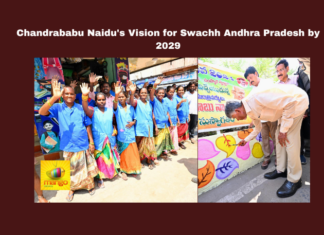 Chandrababu Naidu's Vision for Swachh Andhra Pradesh by 2029, Swachh Andhra Pradesh, Chandrababu Naidu initiatives, sanitation workers AP, Gandhi Jayanthi 2023, Krishna district Satyagraha, Pingali Venkaiah tribute, Deepam scheme Andhra Pradesh, garbage tax removal AP, Bundar Port project, Swarna Andhra vision, Andhra Pradesh, AP Live Updates, Mango News