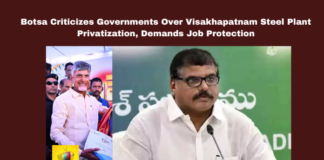Botsa Criticizes Governments Over Visakhapatnam Steel Plant Privatization, Demands Job Protection, Visakhapatnam Steel Plant Privatization, Ysrcp Protests, Job Protection, Botsa Satyanarayana Statement, Central Government Criticism, State Government Promises, Rising Essential Prices, Lulu Project Cancellation, Vizag It Development, Steel Plant Workers, Andhra Pradesh, Ap Live Updates, Mango News