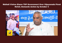 Malladi Vishnu Slams TDP Government Over Vijayawada Flood Relief, Demands Action by October 4, Vijayawada Flood Relief, Malladi Vishnu Statement, TDP Government Criticism, Flood Enumeration Failure, National Disaster Declaration, YSRCP Protests, Flood Aid Mismanagement, Central Government Relief, TDP Flood Response, Vijayawada Victims, AP Political News, Andhra Pradesh, AP Live Updates, Mango News