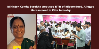 Minister Konda Surekha Accuses KTR of Misconduct, Alleges Harassment in Film Industry, Konda Surekha Accuses KTR, KTR of Misconduct, Konda Surekha, KTR Allegations, Hyderabad News, Film Industry Harassment, Political Controversy, Samantha, Naga Chaithanya, Telangana, TS Live Updates, TS Political News, Political News, Mango News