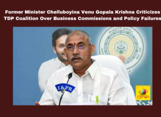 Former Minister Chelluboyina Venu Gopala Krishna Criticizes TDP Coalition Over Business Commissions and Policy Failures, TDP Coalition, Chelluboyina Venu Gopala Krishna, Andhra Pradesh Politics, Business Commissions, Sand Shortage, Liquor Policy, YSRCP, Gopala Krishna Criticizes TDP, Andhra Pradesh, AP Live Updates, Live Updates, Breaking News, Headlines, Live News, Mango News