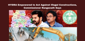 HYDRA Empowered to Act Against Illegal Constructions, Commissioner Ranganath Says, HYDRA, GHMC Act, Illegal constructions, Unauthorized buildings, Hyderabad, Commissioner Ranganath, Municipal Administration Department, Demolition orders, Government property protection, Court orders, Telangana, TS Politics, TS Live Updates, Political News, Mango News
