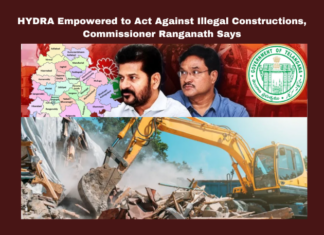 HYDRA Empowered to Act Against Illegal Constructions, Commissioner Ranganath Says, HYDRA, GHMC Act, Illegal constructions, Unauthorized buildings, Hyderabad, Commissioner Ranganath, Municipal Administration Department, Demolition orders, Government property protection, Court orders, Telangana, TS Politics, TS Live Updates, Political News, Mango News
