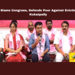 KTR Slams Congress, Defends Poor Against Evictions in Kukatpally, KTR, BRS, Congress, Kukatpally Evictions, Hyderabad Slums, Musi Beautification, STP, SNDP, Revant Reddy, Poor Housing Rights, Hyderabad Development, Telangana, TS Politics, TS Live Updates, Political News, Mango News