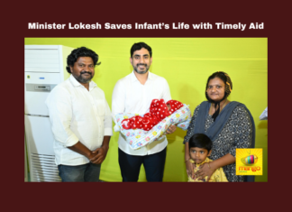 Minister Lokesh Saves Infant’S Life With Timely Aid, Nara Lokesh, Jaggayyapet, Baby Health Crisis, CM Relief Fund, Praja Darbar, Tribal Family Assistance, Minister Lokesh Intervention, Vijayawada, Andhra Pradesh, Ap Live Updates, Live Updates, Breaking News, Headlines, Live News, Mango News