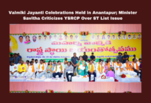 Valmiki Jayanti Celebrations Held in Anantapur; Minister Savitha Criticizes YSRCP Over ST List Issue, Valmiki Jayanti Celebrations, BC Welfare Minister Savitha, ST List Inclusion, YSRCP Criticism, Chandrababu Naidu Resolution, Valmiki Community, TDP Party of BCs, Anantapur News, BC Study Circles Revival, Maharshi Valmiki, Andhra Pradesh, AP Live Updates, Live Updates, Breaking News, Headlines, Live News, Mango News