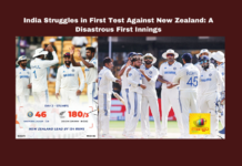 India Struggles in First Test Against New Zealand: A Disastrous First Innings, India vs New Zealand Test, Cricket News, Devon Conway Performance, Rishabh Pant, Matt Henry, William O'Rourke, Indian Team Struggles, Test Match Highlights, Guwahati Test, Cricket Analysis, Cricket News, India, BCCI, Mango News