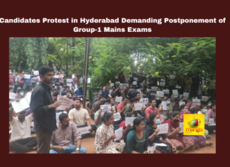 Candidates Protest in Hyderabad Demanding Postponement of Group-1 Mains Exams, Hyderabad Protests, Group-1 Mains Exams, JEO 29 Cancellation, Candidate Dharnas, Unemployment Issues, Police Action, Exam Fairness, Education News, Telangana Protests, Court Cases Group-1, Telangana, TS Live Updates, TS Political News, Political News, Mango News