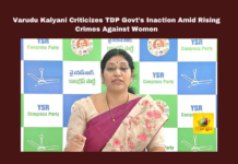 Varudu Kalyani Criticizes TDP Govt's Inaction Amid Rising Crimes Against Women, Varudu Kalyani, YSRCP, Women’s Safety, TDP Government, Negligence, Visakhapatnam, Crimes Against Women, Hindupur, Rape Case, Drug Issue, Political Interference, Public Security, Chandrababu Naidu, Andhra Pradesh, AP Live Updates, Live Updates, Breaking News, Headlines, Live News, Mango News