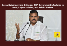 Botsa Satyanarayana Criticizes TDP Government's Failures in Sand, Liquor Policies, and Public Welfare, Botsa Satyanarayana, TDP, Sand Policy, Liquor Policy, Public Welfare, Inflation Gurla Diarrhea Deaths, Opposition Accountability, Mid-Term Elections, Chandrababu Naidu, Andhra Pradesh, AP Live Updates, Live Updates, Breaking News, Headlines, Live News, Mango News