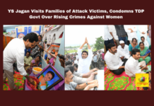 YS Jagan Visits Families of Attack Victims, Condemns TDP Govt Over Rising Crimes Against Women, YS Jagan Mohan Reddy, Crimes Against Women, TDP Government Criticism, Disha Initiative, Public Safety, Kadapa, Guntur, CM Chandrababu, Andhra Pradesh, AP Live Updates, Live Updates, Breaking News, Headlines, Live News, Mango News
