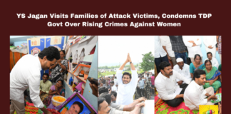 YS Jagan Visits Families of Attack Victims, Condemns TDP Govt Over Rising Crimes Against Women, YS Jagan Mohan Reddy, Crimes Against Women, TDP Government Criticism, Disha Initiative, Public Safety, Kadapa, Guntur, CM Chandrababu, Andhra Pradesh, AP Live Updates, Live Updates, Breaking News, Headlines, Live News, Mango News