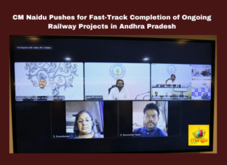 CM Naidu Pushes for Fast-Track Completion of Ongoing Railway Projects in Andhra Pradesh, Andhra Pradesh Railway Projects, CM Chandrababu Naidu, Task Force, Land Acquisition, Infrastructure Development, Kotipalli-Narsapur Railway, Nadikudi-Srikalahasti Line, Kadapa-Bengaluru, Andhra Pradesh, AP Live Updates, Live Updates, Breaking News, Headlines, Live News, Mango News