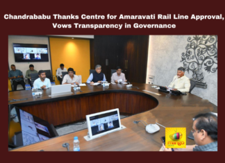 Chandrababu Thanks Centre For Amaravati Rail Line Approval, Vows Transparency In Governance, Amaravati Connectivity, Amaravati Rail Project, Chandrababu Transparency, Free Sand Policy, General Orders, Krishna River Bridge, Railway Infrastructure, YSRCP Criticism, Andhra Pradesh, AP Live Updates, Live Updates, Breaking News, Headlines, Live News, Mango News