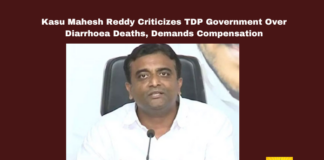 Kasu Mahesh Reddy Criticizes TDP Government Over Diarrhoea Deaths, Demands Compensation, Kasu Mahesh Reddy, diarrhoea deaths, TDP government, Gurazala constituency, water contamination, public health crisis, compensation demand, Narasaraopet, municipal negligence, Palnadu district, Andhra Pradesh, AP Live Updates, Live Updates, Breaking News, Headlines, Live News, Mango News