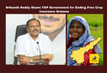 Srikanth Reddy Slams TDP Government for Ending Free Crop Insurance Scheme, Srikanth Reddy, TDP government, free crop insurance scheme, farmers’ welfare, financial support, crop losses, premium payments, agricultural advisory councils, YS Jagan administration, Andhra Pradesh farmers, Andhra Pradesh, AP Live Updates, Live Updates, Breaking News, Headlines, Live News, Mango News