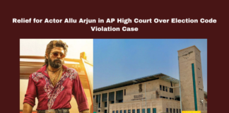 Relief for Actor Allu Arjun in AP High Court Over Election Code Violation Case, Allu Arjun, AP High Court, election code violation, Nandyala case, Shilpa Ravichandrakishor Reddy, YSRCP, general elections, Election Commission, legal proceedings, celebrity news, Andhra Pradesh, AP Live Updates, Live Updates, Breaking News, Headlines, Live News, Mango News