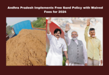 Andhra Pradesh Implements Free Sand Policy with Waived Fees for 2024, Andhra Pradesh free sand policy, sand transportation waiver, AP construction sector, DMF fee waiver, sand black marketing prevention, GPS monitoring sand, AP Mines Department, Mukesh Kumar Meena, sand stockyards, AP sand policy update, Andhra Pradesh, AP Live Updates, Live Updates, Breaking News, Headlines, Live News, Mango News