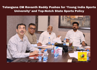 Telangana CM Revanth Reddy Pushes for ‘Young India Sports University’ and Top-Notch State Sports Policy, Young India Sports University, Telangana Sports Policy, CM Revanth Reddy, Telangana Sports Development, National Games Telangana, Sports Authority Telangana, South Korea Sports University, Australian Sports Model, Telangana Sports Infrastructure, National Sports, Telangana, TS Live Updates, TS Political News, Political News, Mango News