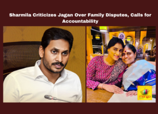 Sharmila Criticizes Jagan Over Family Disputes, Calls for Accountability, Sharmila, Jaganmohan Reddy family dispute, Andhra Pradesh, YSR, Congress, Vijayawada press conference, property disputes, Y.S. Rajasekhara Reddy, YSR legacy, Andhra Pradesh politics, sibling rivalry, Andhra Pradesh, AP Live Updates, Live Updates, Breaking News, Headlines, Live News, Mango News